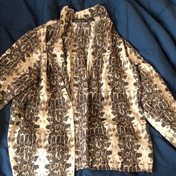 Snake print animal print blazer - Picture 2 of 4